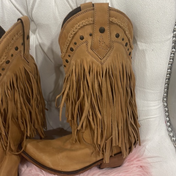 Liberty Black LB 71124 Vegas Fringe Cowboy Boots - Picture 4 of 8